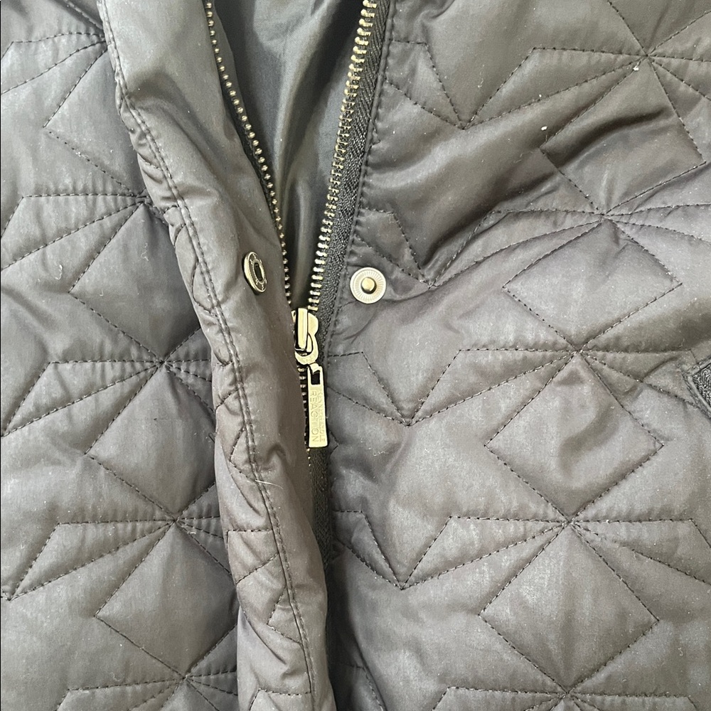 Kenneth Cole Reaction Black Cropped Puffer Jacket - Picture 6 of 8